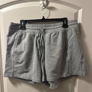 Athleta Light Grey Cotton Shorts